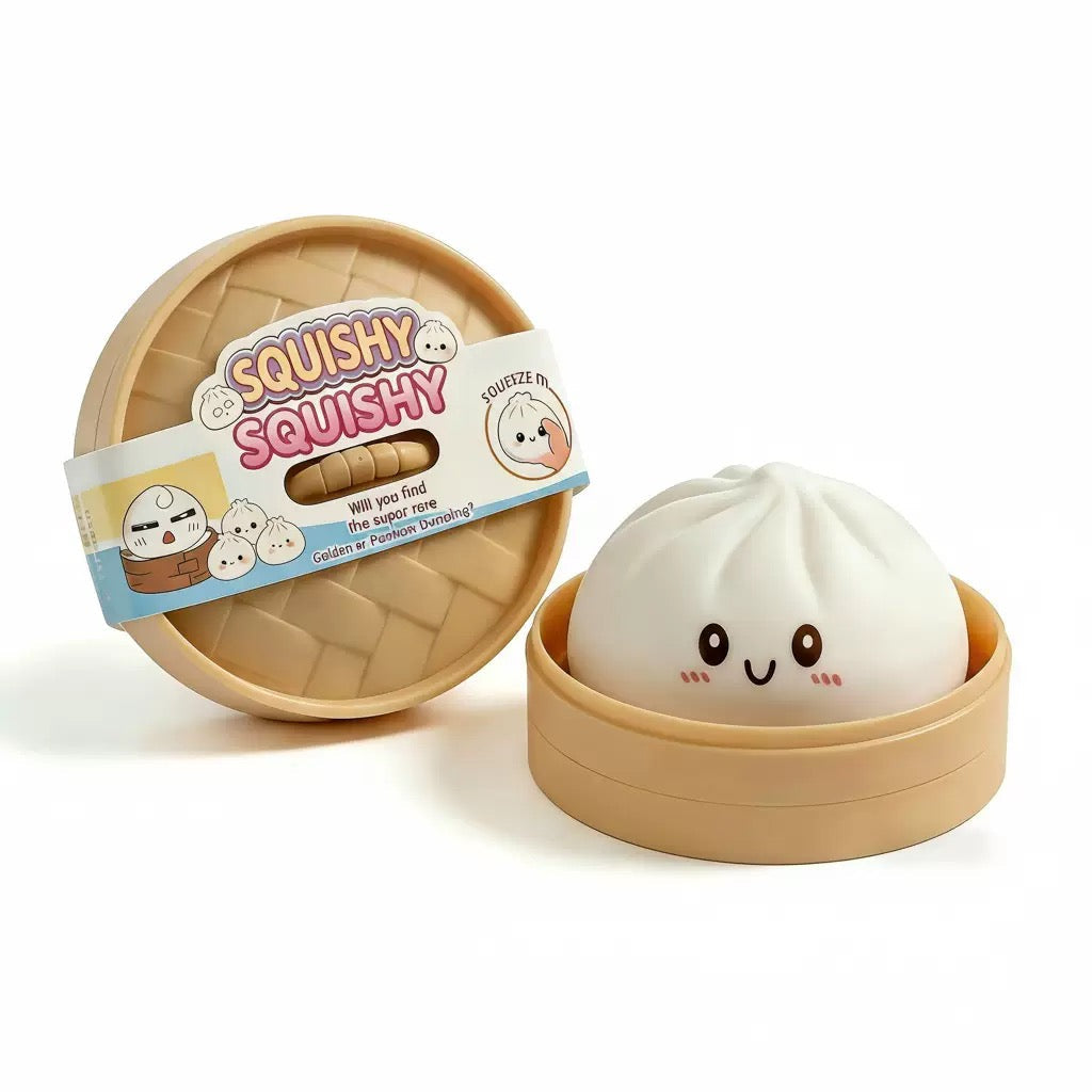 The Viral Mystery Dumplings Buns Squishy Squeeze Stress Relief Toy with Box Blind Box