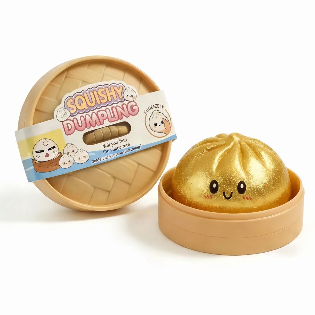 The Viral Mystery Dumplings Buns Squishy Squeeze Stress Relief Toy with Box Blind Box