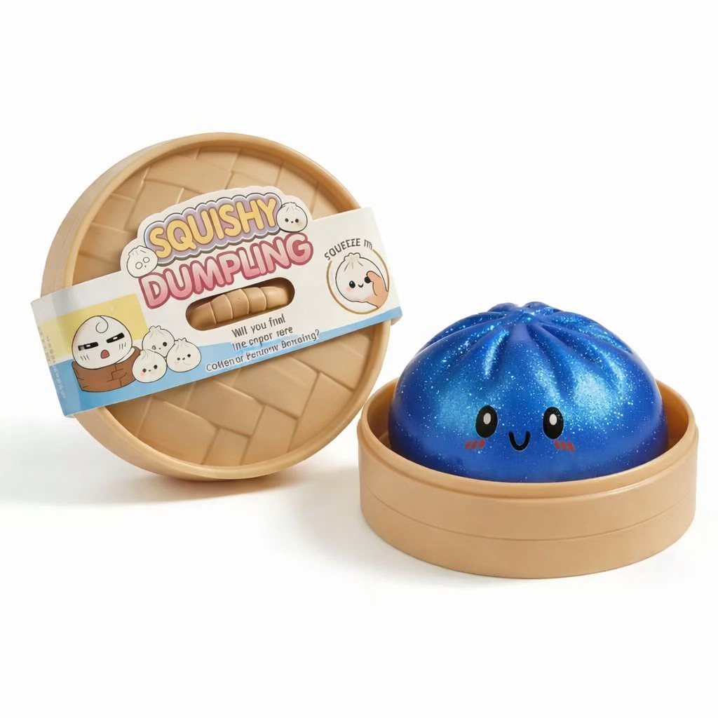 The Viral Mystery Dumplings Buns Squishy Squeeze Stress Relief Toy with Box Blind Box