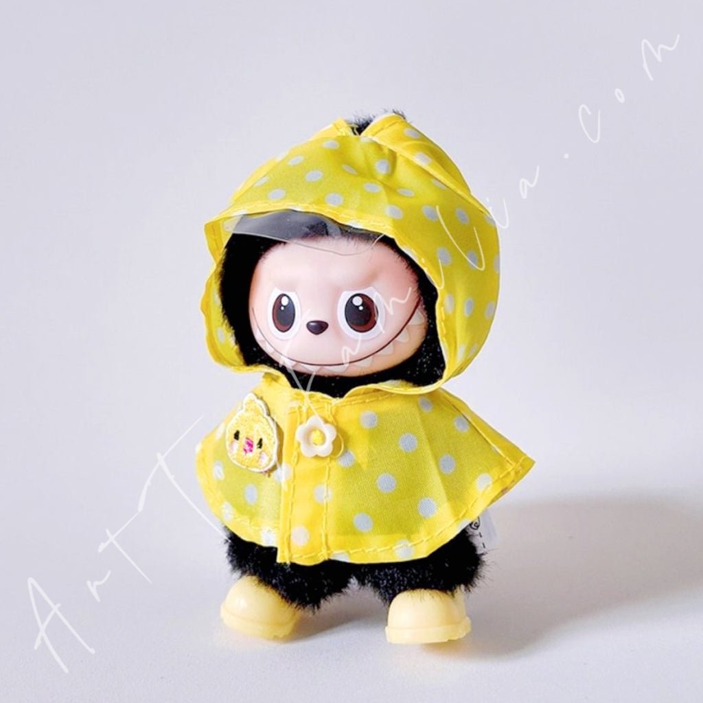 Doll Cloth Mini Colorful Animal Raincoat Set For Labubu - 122