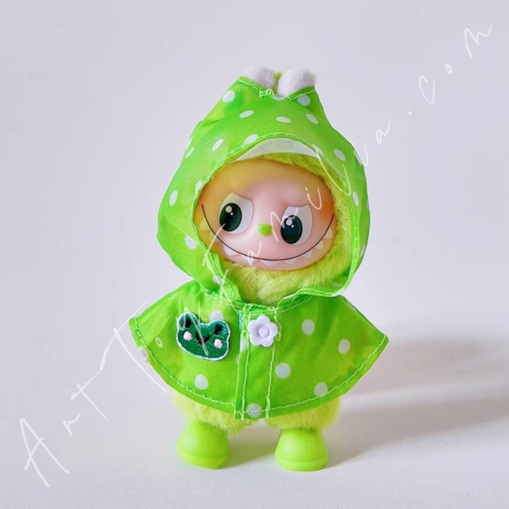 Doll Cloth Mini Colorful Animal Raincoat Set For Labubu - 122