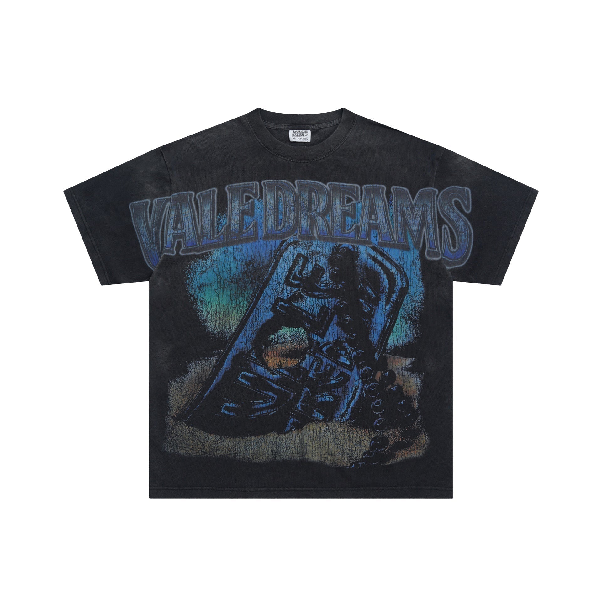Vale Forever Dog Tag Big Tee Black