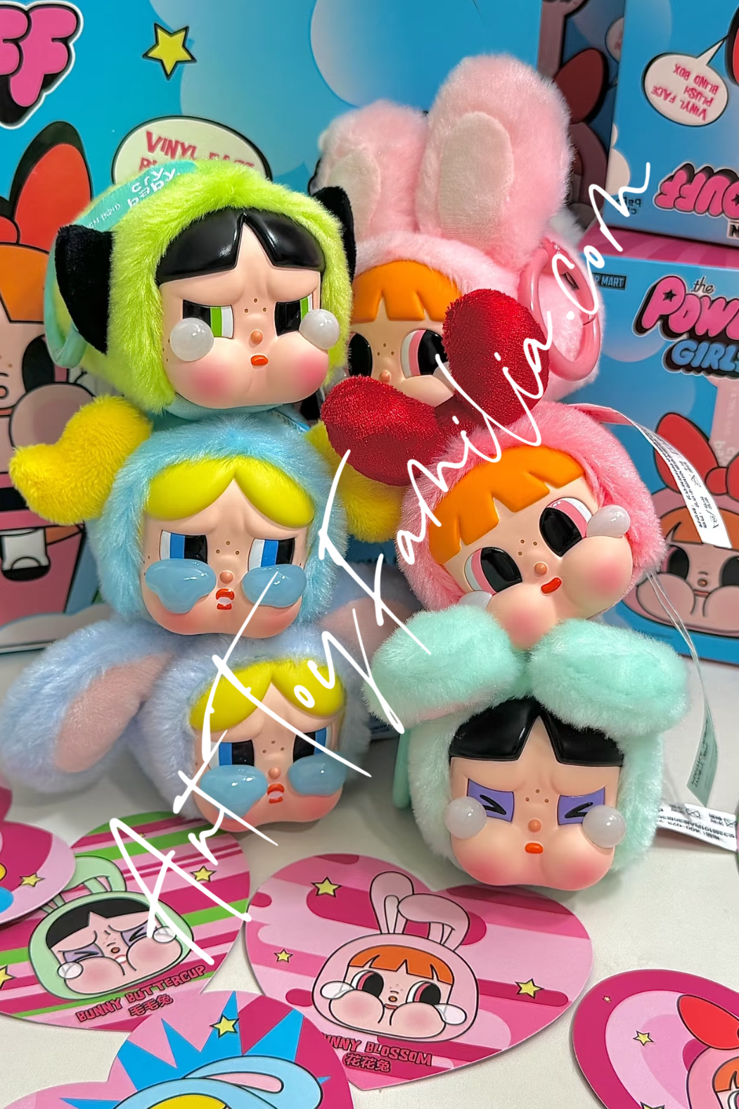 Crybaby x Powerpuff Girls Sad Club Series Vinyl Plush Keychain