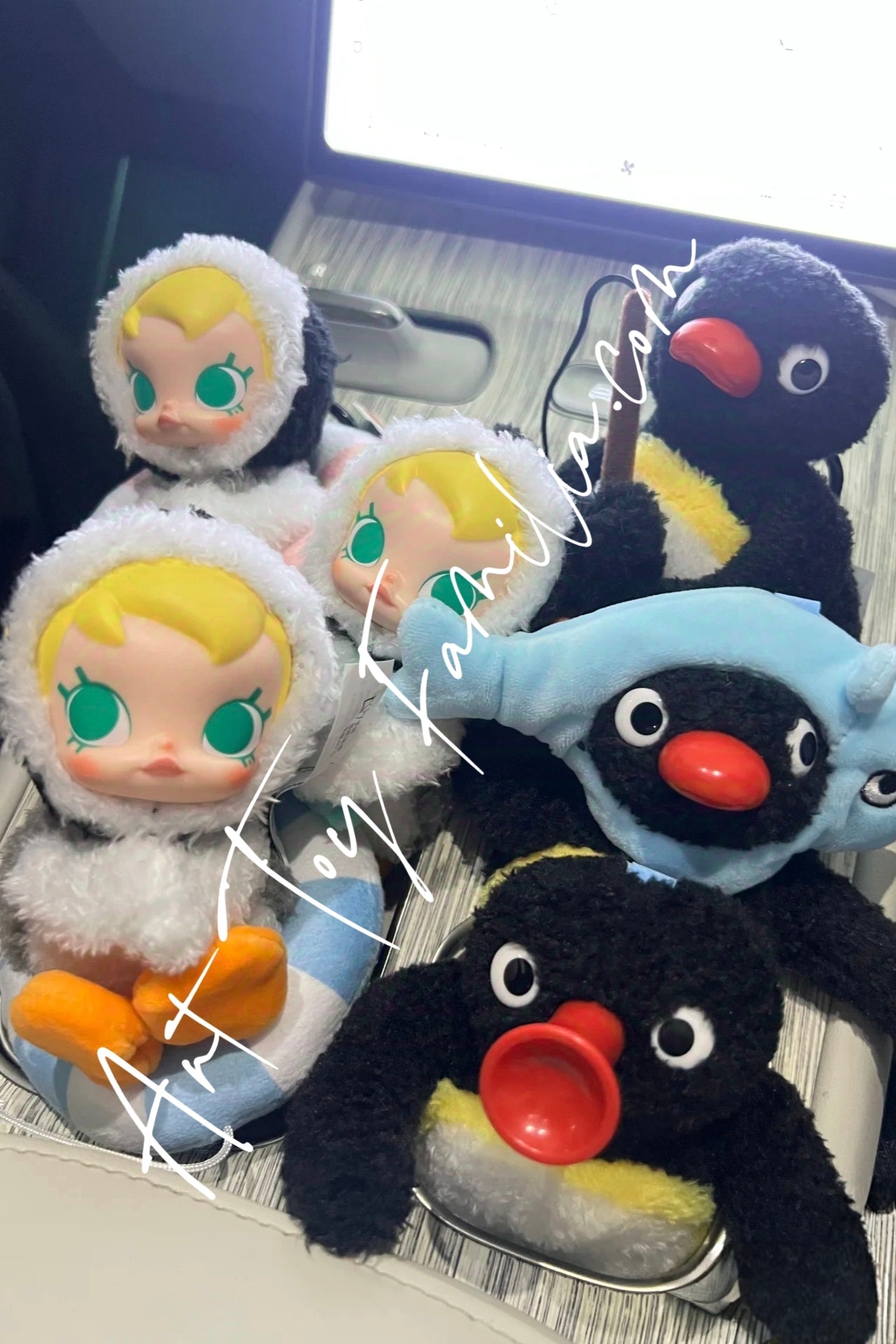 Baby Molly × Pingu Happy Fishing Series-Vinyl Plush Pendant